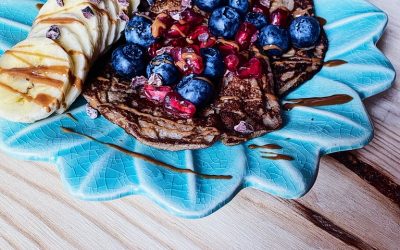 Tortitas de avena y plátano