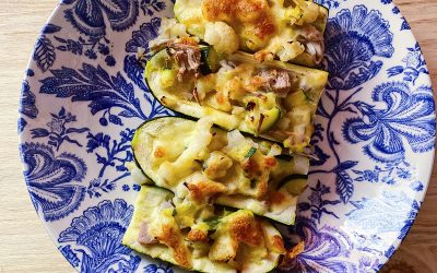 Calabacines gratinados