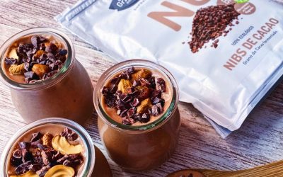 Mousse de chocolate con nibs de cacao